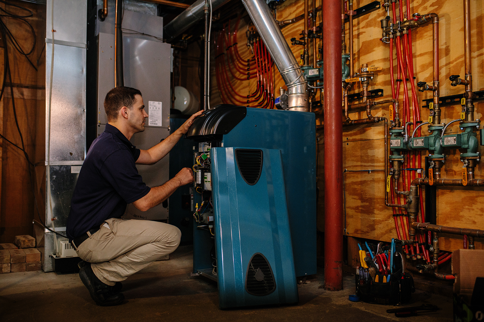 AC Plumbing, Heating, and Mechanical U.S. Boielr ESC Cast Iron Gas Boiler