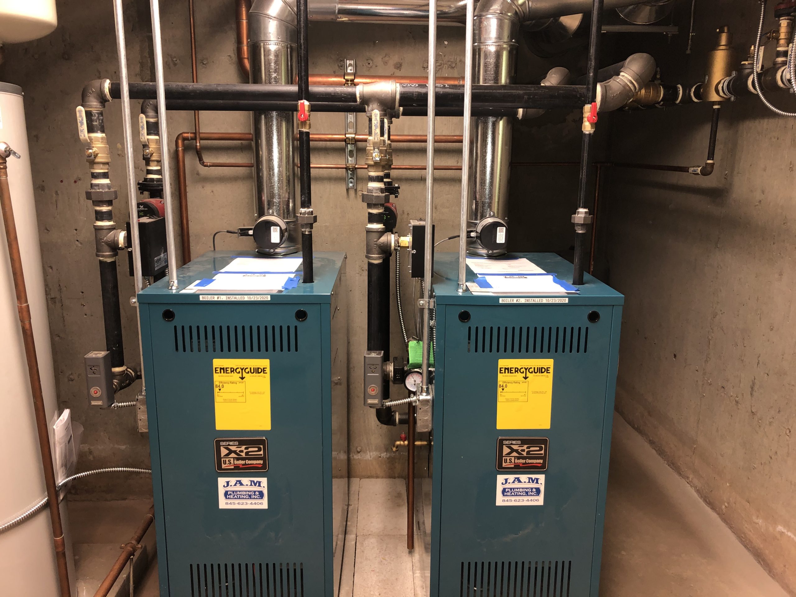 J.A.M. Plumbing & Heating Installed Series X-2 Boilers