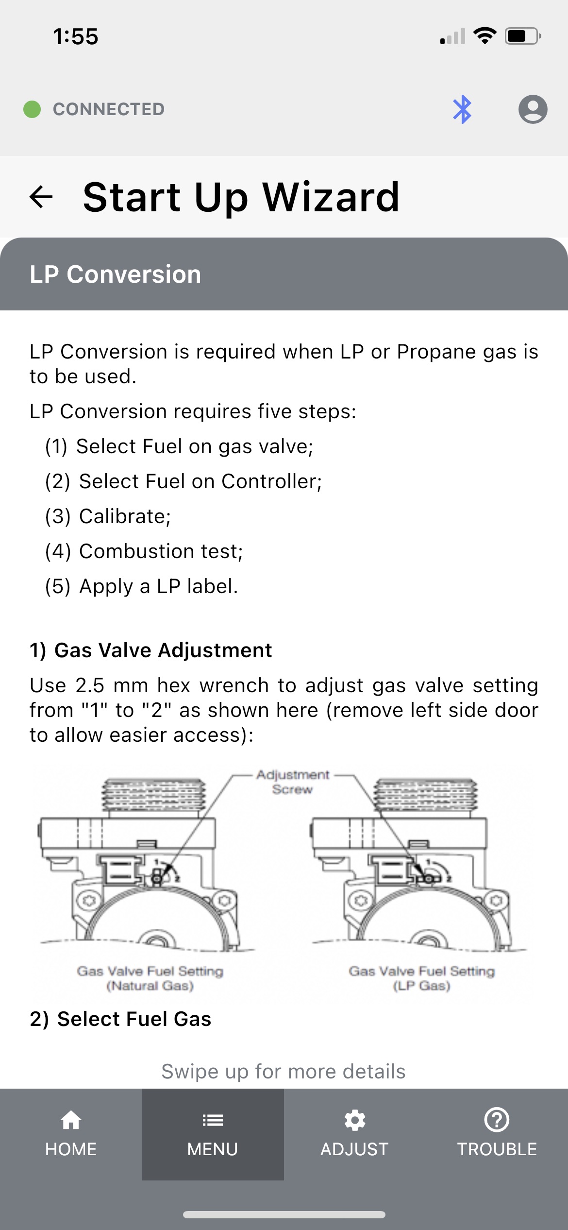 Start Up Wizard LP Conversion