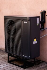 U.S. Boiler hydronic heat pump installed outside