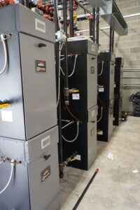 U.S. Boiler Alpine Commercial boilers installed and stacked