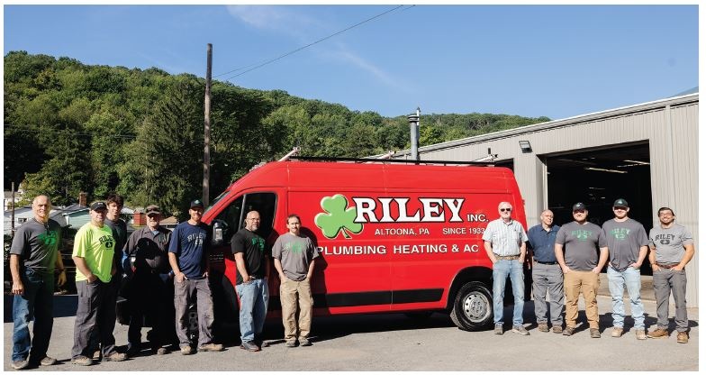 Riley, Inc. van and team